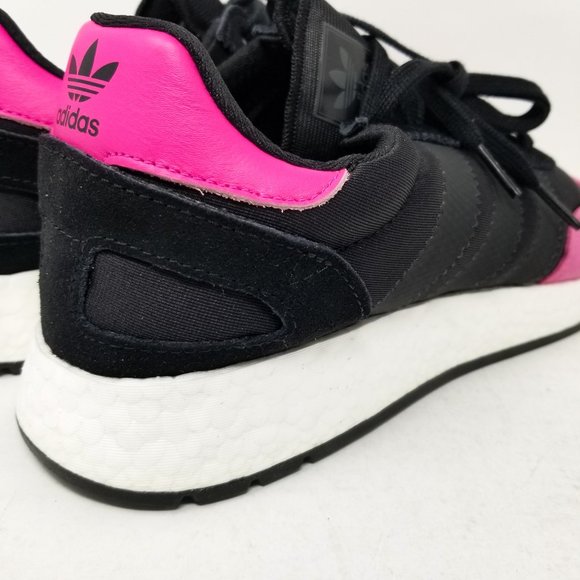 adidas I-5923 Iniki Boost Black Pink Toe BD7804 - Picture 8 of 11